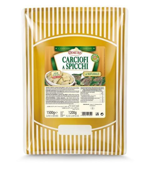 CARCIOFI SPICCHI OLIO G.DEMETRA LATTA GR2500