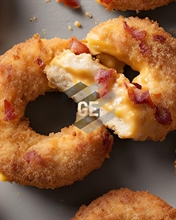 PANKO CHICKEN DONUTS CHEDDAR/BACON GR67XKG2