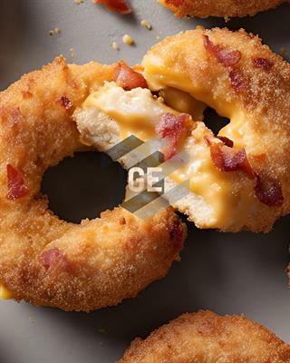 PANKO CHICKEN DONUTS CHEDDAR/BACON GR67XKG2